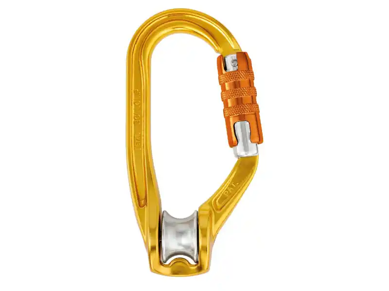 Poslední Šance Petzl Rollclip A Triact-Lock - Karabina s integrovanou kladkou