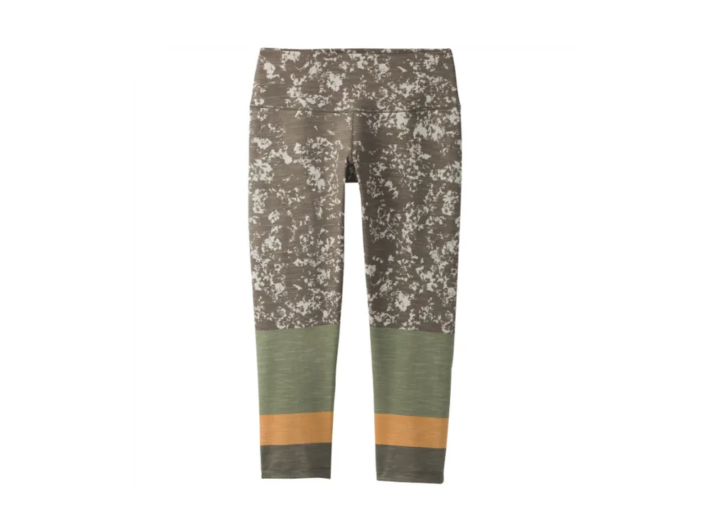 Akční Nabídka PrAna Pillar Printed Capri slate canopy dámské legíny