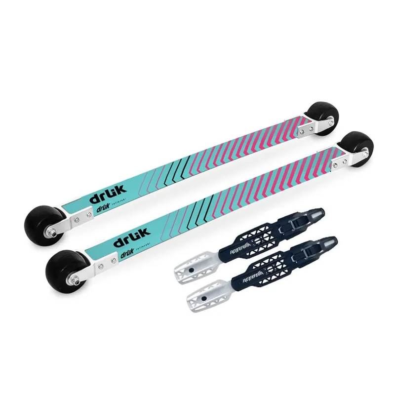 Finální Výprodej Drlik Classic Composite 3.0 + Rottefella Rollerski kolečkové lyže tyrkys 38-40