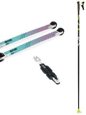 Hit Sezóny Drlik Classic Composite 3.0 Set kolečkové lyže tyrkys 165cm