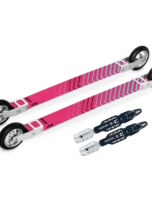 Zlevněný Drlik Skate Composite 3.0 + Rottefella Rollerski kolečkové lyže růžová 38-40