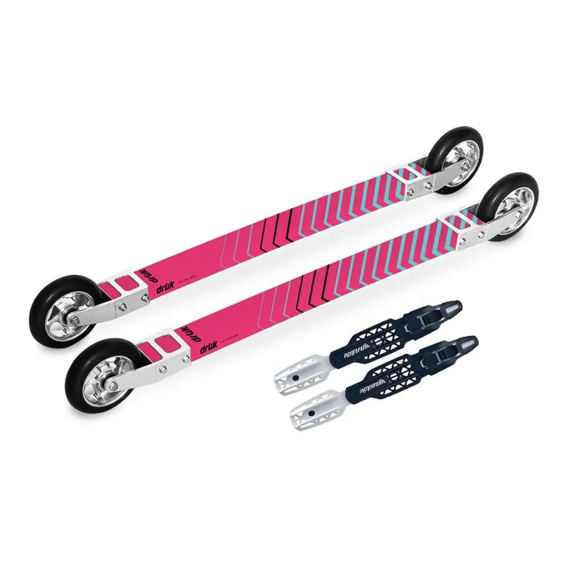Výhodná Nabídka Drlik Skate Composite 3.0 + Rottefella Rollerski kolečkové lyže růžová 41-43
