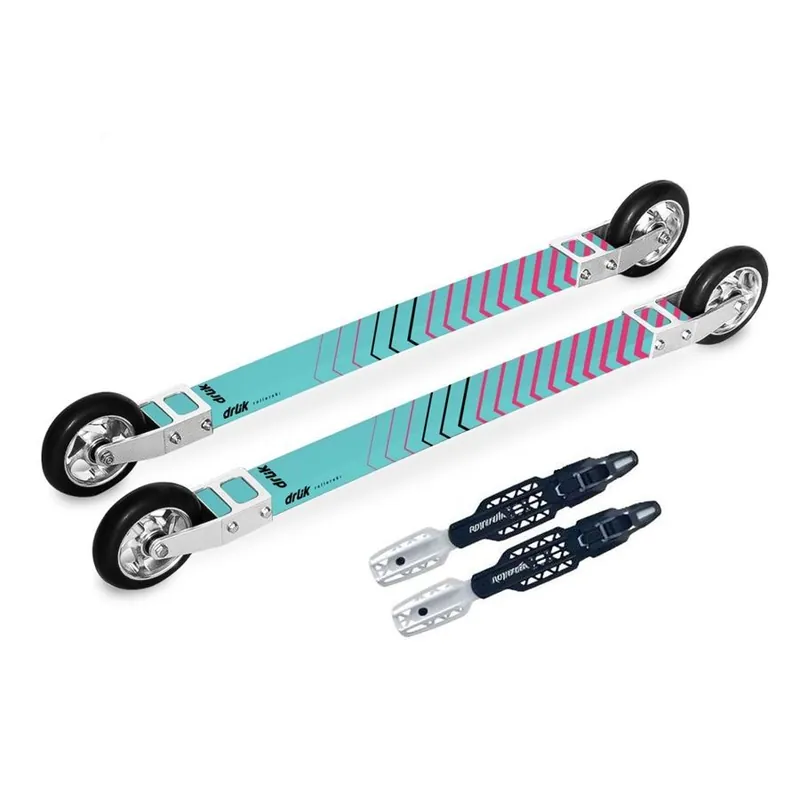 Levný Drlik Skate Composite 3.0 + Rottefella Rollerski kolečkové lyže tyrkysová 38-40