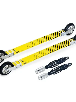 Drlik Skate Composite 3.0 + Rottefella Rollerski kolečkové lyže žlutá 41-43 Novinka