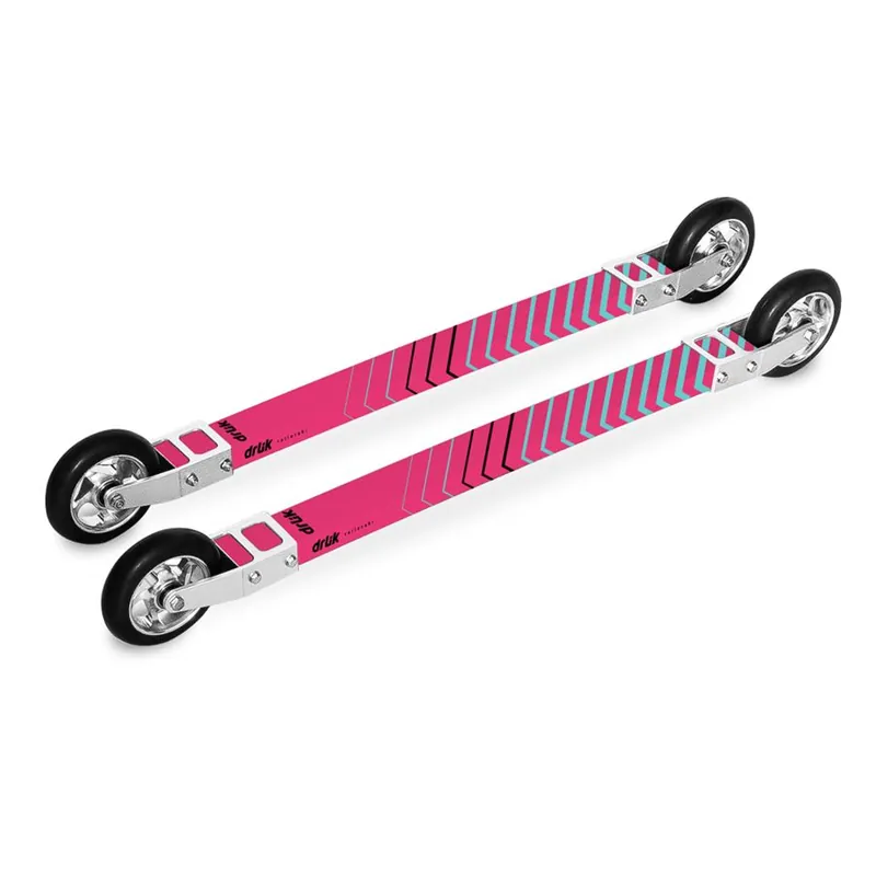 Levný Drlik Skate Composite 3.0 kolečkové lyže růžová