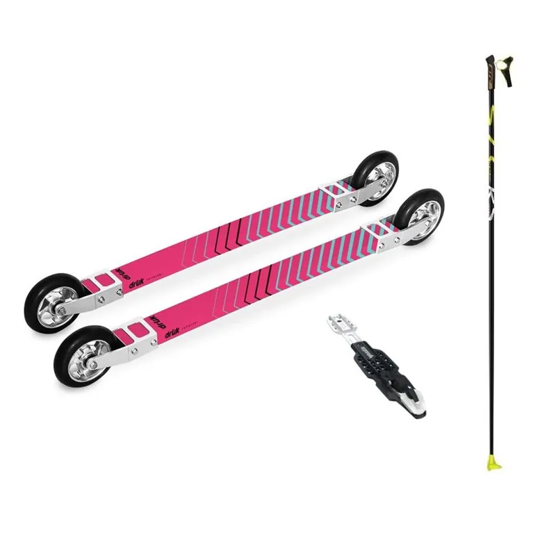 Originální Drlik Skate Composite 3.0 Set kolečkové lyže růžová 170cm
