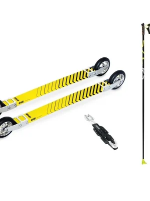 Nejlepší Cena Drlik Skate Composite 3.0 Set kolečkové lyže žlutá 160cm