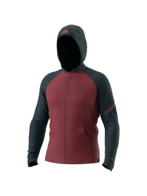 Bezpečná Platba Dynafit 24/7 Polartec ZIP Hoody pánská mikina burgundy L