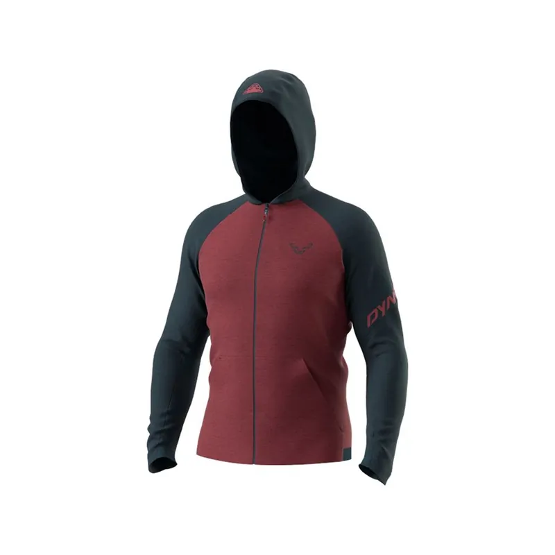 Bezpečná Platba Dynafit 24/7 Polartec ZIP Hoody pánská mikina burgundy L