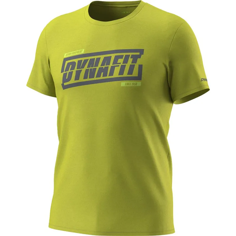 Horká Nabídka Dynafit Graphic CO M S/S Tee pánské triko golden lime TABLOID XL
