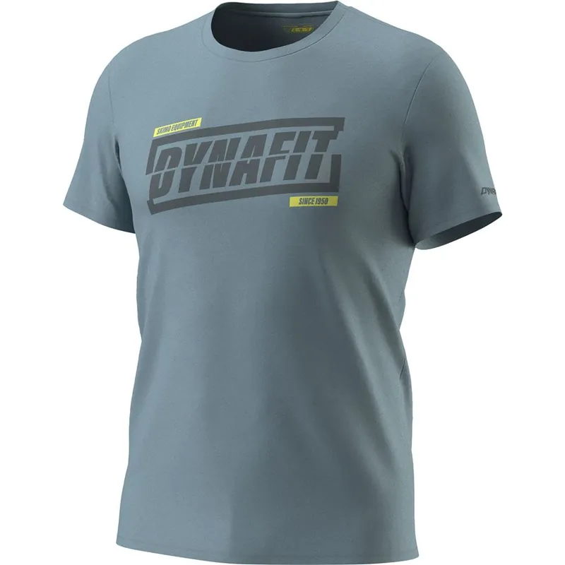 Cenový Hit Dynafit Graphic CO M S/S Tee pánské triko smoke blue TABLOID XXL