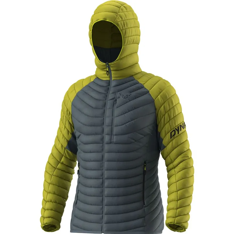 Dynafit Radical Down Hooded Jacket pánská bunda golden lime L Sezónní Sleva
