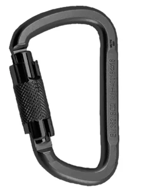 Rock Empire Steel D KL-2T ocelová Twist Lock karabina black Autentický
