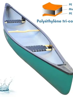 RotoAttivo Canadier 455-2 otevřená kánoe dřevěné lavičky Cenově Výhodný