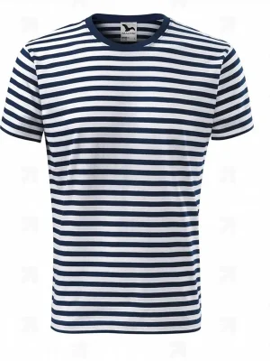 Ověřený Sailor pruhované triko krátký rukáv navy blue M