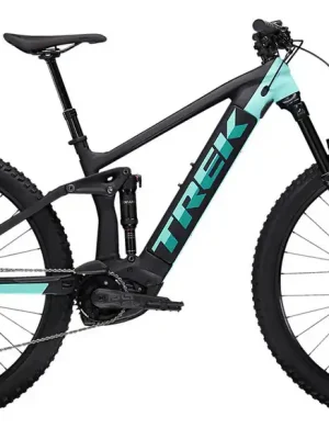 Finální Výprodej Celoodpružené elektrokolo Trek Rail 5 Deore 625W Matte Trek Black/Miami Green