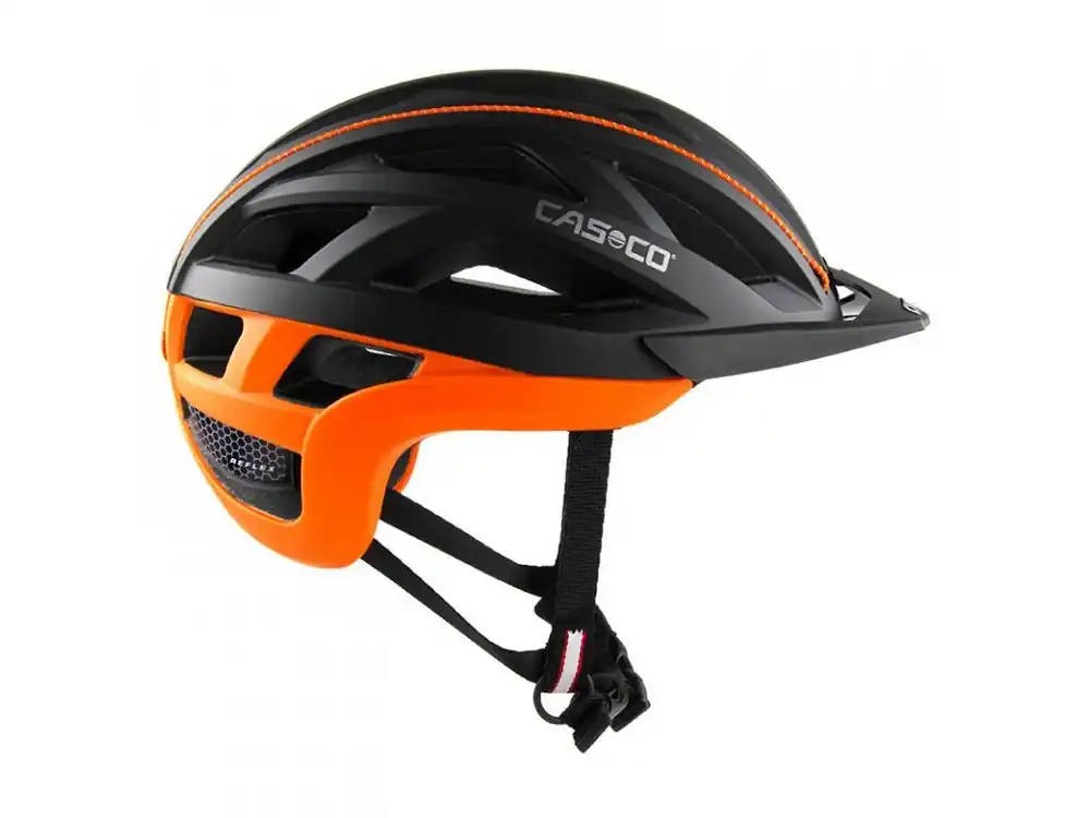 Originální Cyklistická helma Casco Cuda 2black/orange/matt