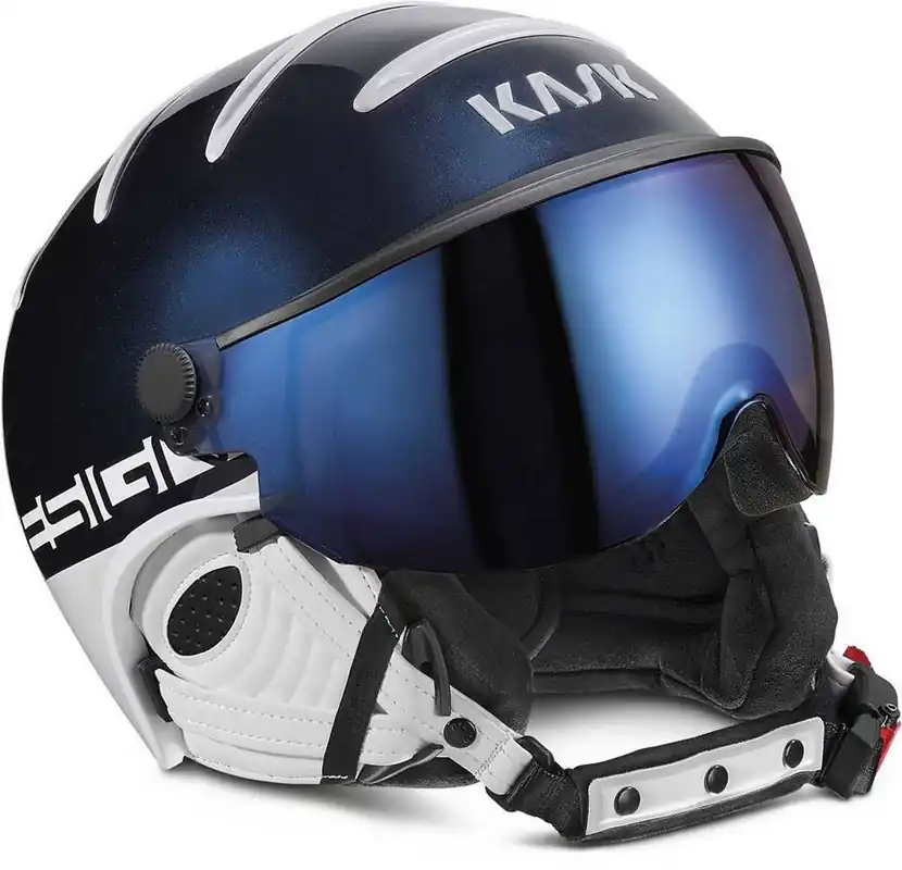 Lyžařská helma se štítem Kask Class navy Poslední Šance