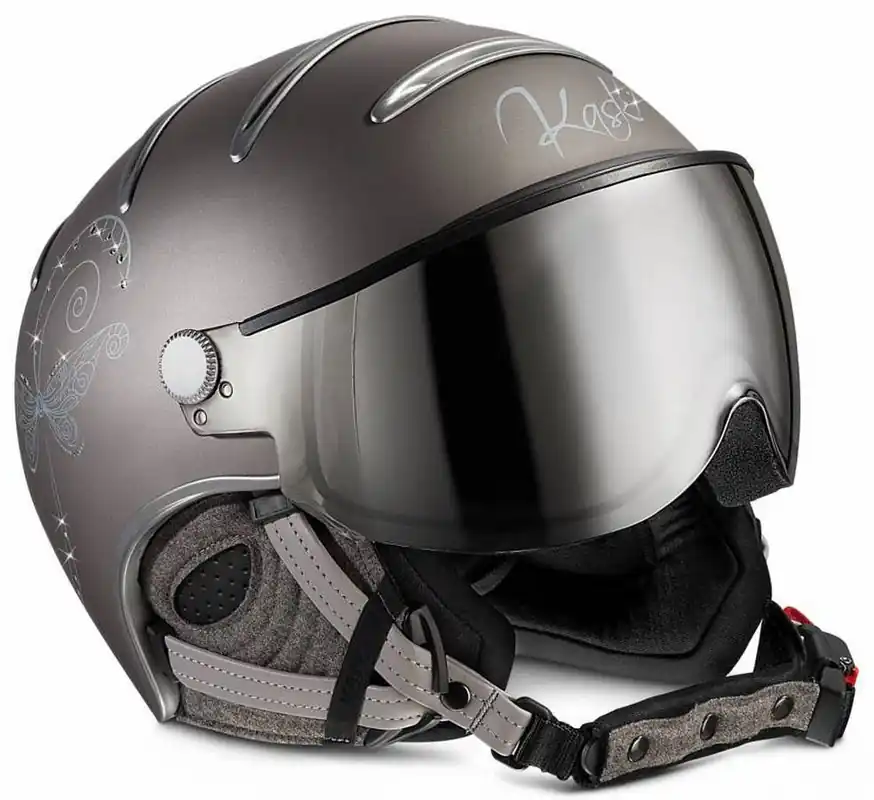 Lyžařská helma se štítem Kask Lifestyle Libellula platinum Zlevněný