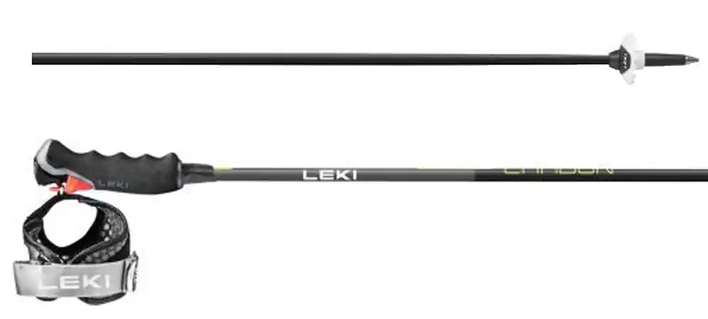 Akční Nabídka Hole sjezdové Leki Carbon 12 3D black/dark anthracite/neonyellow