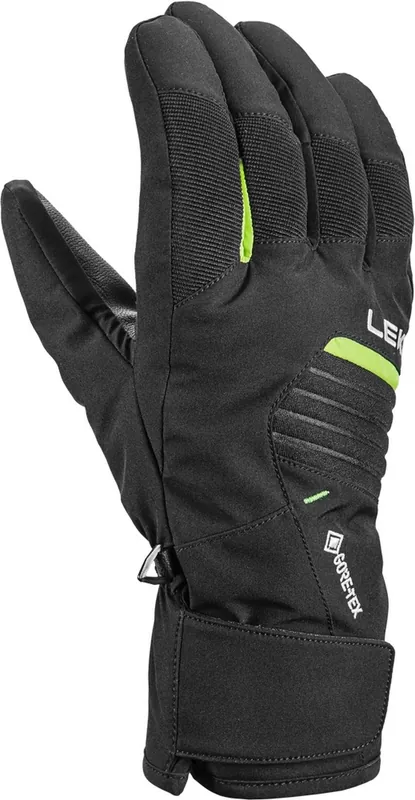 Lyžařské rukavice Leki Vision GTX black/lime Přímo Od Výrobce
