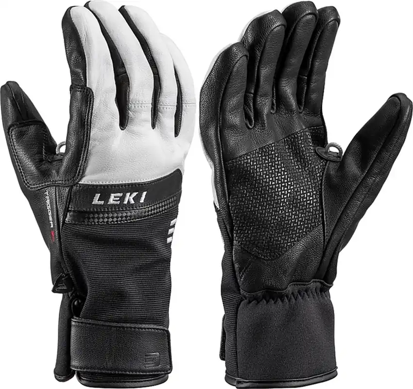 Lyžařské rukavice Leki HS Lightning 3D black/white Akční Cena