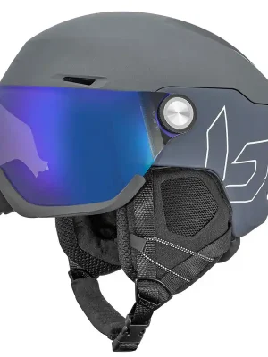 Lyžařská helma Bollé V-Ryft PLUS VISOR grey matte photochromatic Novinka