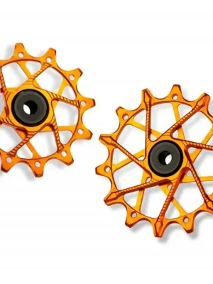 Cenová Bomba Kladky Garbaruk Shimano 14+14zubů 12 speed orange