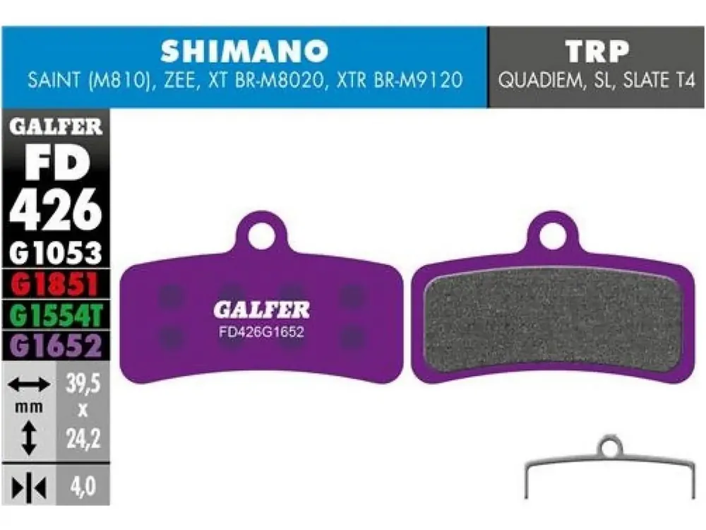 Brzdové destičky Galfer Shimano E-bike Pouze Dnes