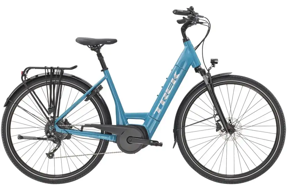 Elektrokolo Trek Verve+3 Lowstep teal - Půjčovna Novinka