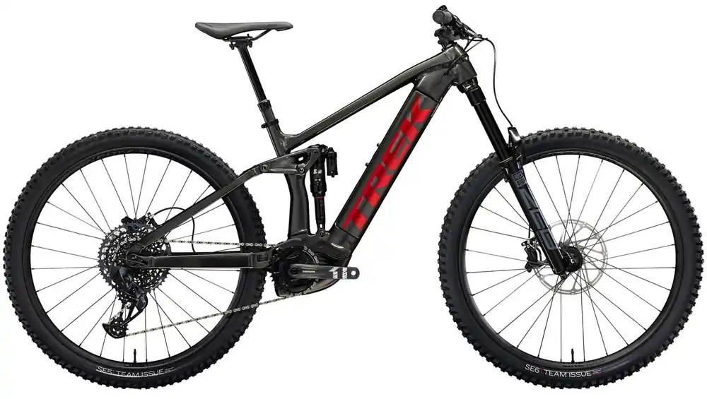 Celoodpružené elektrokolo Trek Rail 9 AXS Gen 3 Gloss Dnister Black Výhodná Nabídka