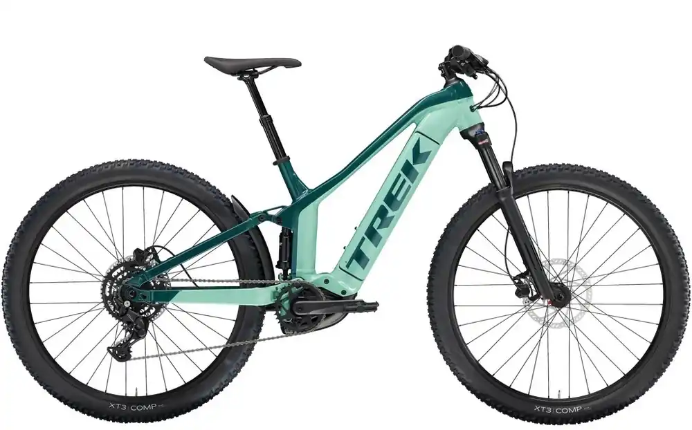 Ověřený Celoodpružené elektrokolo Trek Powerfly FS 4 Gen 3 Blue Sage/Juniper