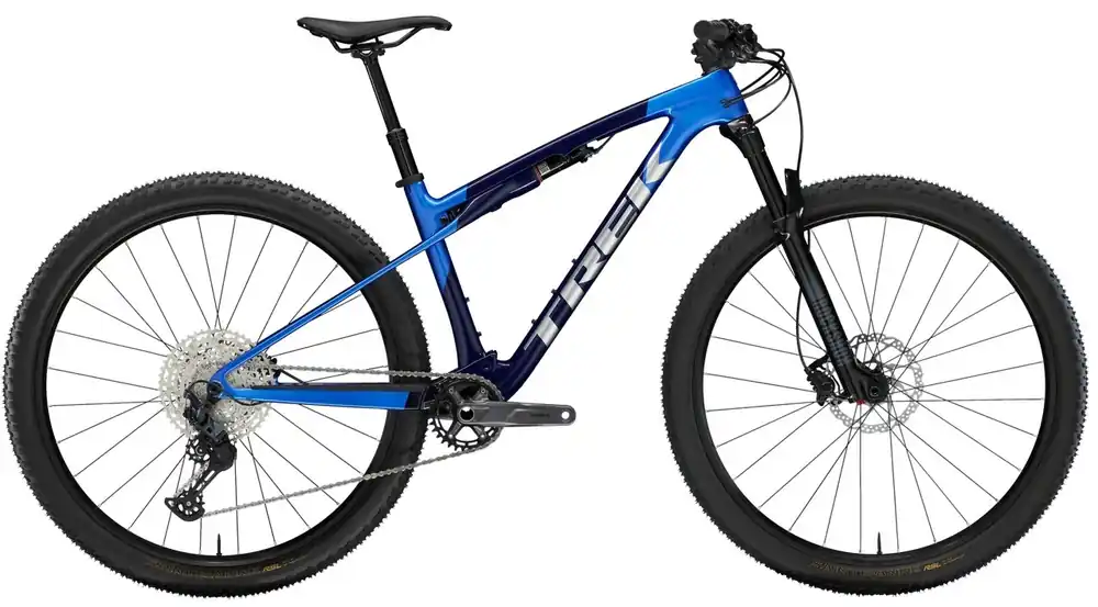 Celoodpružené horské kolo Trek Supercaliber SL 9.6 Gen 2 Alpine Blue - Půjčovna Značkový
