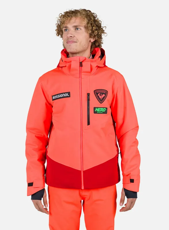 Lyžařská bunda Rossignol Hero Blackside neon red Autentický