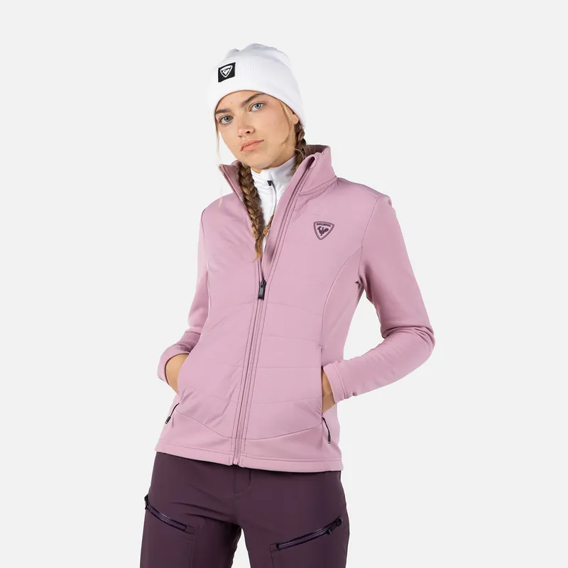 Hybridní mikina Rossignol Classique Hybrid Clim Woman FZ moonlite mauve Výhodná Nabídka