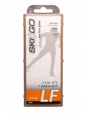 SKIGO LF Orange, +1°C až -5°C, 200 g, skluzný vosk Dokud Zásoby Vydrží