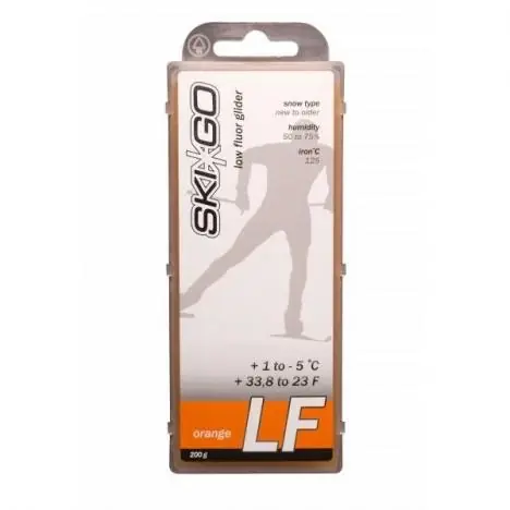 SKIGO LF Orange, +1°C až -5°C, 200 g, skluzný vosk Dokud Zásoby Vydrží