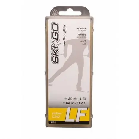 Sleva SKIGO LF Yellow, +20°C až -1°C, 200 g, skluzný vosk