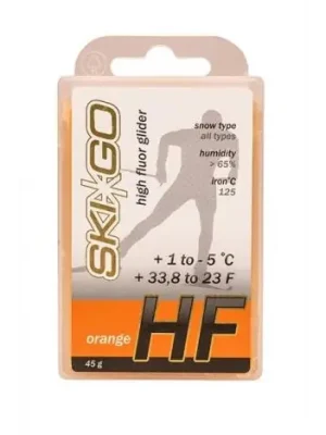 Super Cena SKIGO HF Orange, +1°C až -5°C, 45 g, skluzný vosk