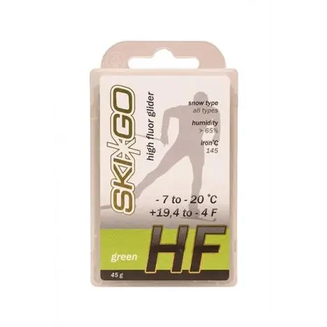 Hit Sezóny SKIGO HF Green, -7°C až -20°C, 45 g, skluzný vosk