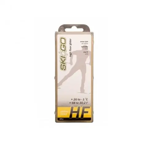 SKIGO HF Yellow / C242, +20°C až -1°C, 200 g, skluzný vosk Koupit Online