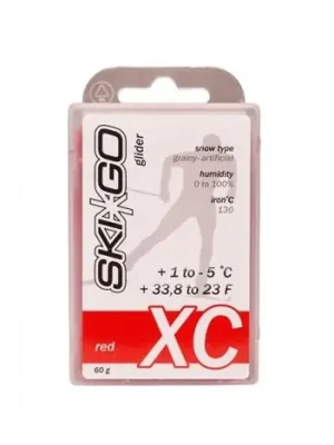 SKIGO XC Red, +1°C až -5°C, 60 g, skluzný vosk Sleva