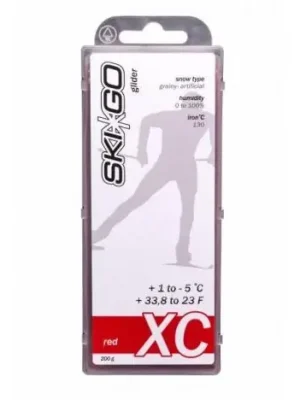Nová Kolekce SKIGO XC Red, +1°C až -5°C, 200 g, skluzný vosk