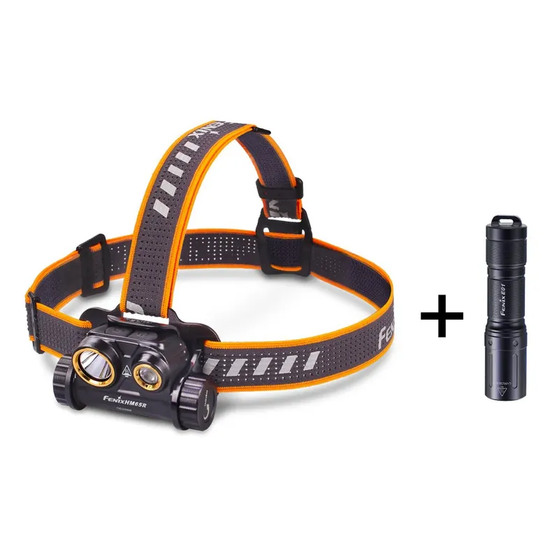 FENIX HM65R, 1400lm / 163m + Fenix E01 V2.0, nabíjecí čelovka Časově Omezené