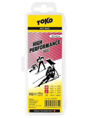 Novinka TOKO High Performance Red, -4°C až -12°C, 120 g, skluzný vosk