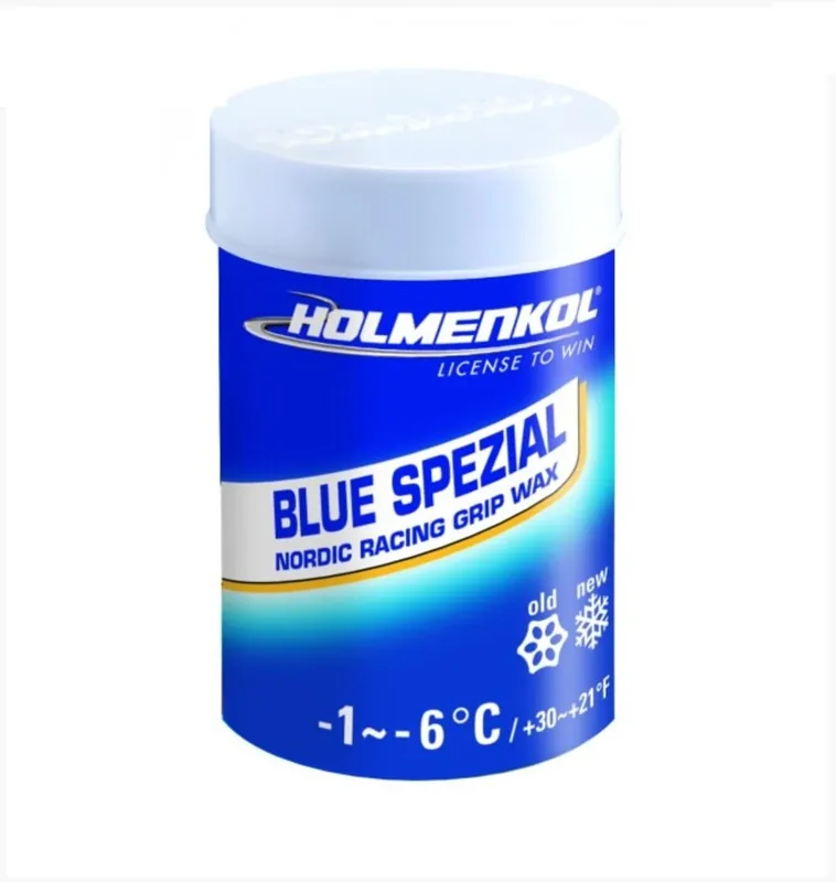 Aktuální HOLMENKOL Modrý speciál, -1°C až -6°C, 45 g, stoupací vosk