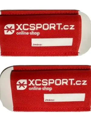 XCSPORT.cz Nasouvací vazačky na běžky, červené Akční Cena