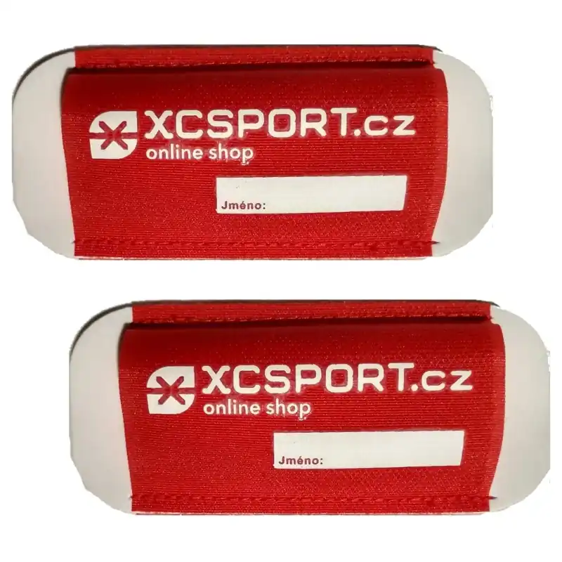XCSPORT.cz Nasouvací vazačky na běžky, červené Akční Cena