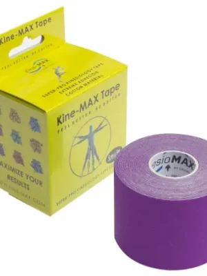 KINE-MAX TAPE SUPER-PRO COTTON - KINESIOLOGICKÝ TEJP - FIALOVÝ Cenový Hit