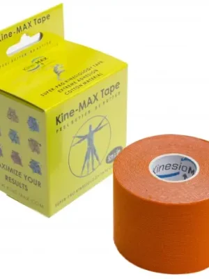 Sleva KINE-MAX TAPE SUPER-PRO COTTON - KINESIOLOGICKÝ TEJP - ORANŽOVÝ